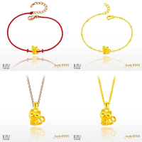 吉富珠寶銀樓-真愛密碼新款【小貓咪 - 編織金手鍊、黃金手鍊、玫瑰鋼項鍊、黃金項鍊】→※下標前請先詢問當日優惠價格※