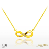 吉富珠寶銀樓-真愛密碼新款【閃鑽無限 - 黃金項鍊】→※下標前請先詢問當日價格※