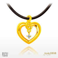 吉富珠寶銀樓-真愛密碼新款【無限用心 - 黃金墜子】→※下標前請先詢問當日價格※