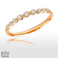 吉富珠寶銀樓-玫瑰金時尚鑽石線戒【003822】→※因金價每日浮動，下標前請先詢問當日優惠價格※