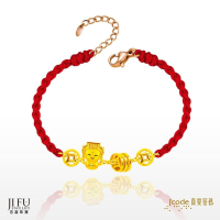 吉富珠寶銀樓-真愛密碼新款【大甲媽 迷你媽祖助五錢 - 編織金手鍊】→※下標前請先詢問當日價格※