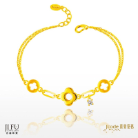 吉富珠寶銀樓-真愛密碼新款【幸運三重奏 - 黃金手鍊】→※下標前請先詢問當日優惠價格※