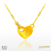吉富珠寶銀樓-真愛密碼新款【一片真心 - 黃金項鍊】→※下標前請先詢問當日優惠價格※