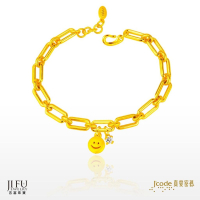 吉富珠寶銀樓-真愛密碼新款【天天開心(寬版) - 黃金手鍊】→※下標前請先詢問當日優惠價格※