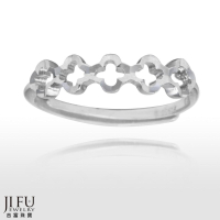 吉富珠寶銀樓-白金PT950幸運草造型刻面戒【編號：amw03】→※下標前請先詢問當日優惠價格※