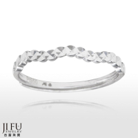 吉富珠寶銀樓-白金曲線刻面戒【編號：amw02】→※下標前請先詢問當日優惠價格※