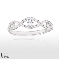 吉富珠寶銀樓-白金PT950 曲線線條刻面戒【編號：amw08】→※下標前請先詢問當日優惠價格※