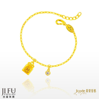 吉富珠寶銀樓-真愛密碼新款【大甲媽 文昌功名符（垂吊） - 黃金手鍊】→※下標前請先詢問當日價格※