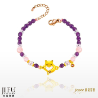 吉富珠寶銀樓-真愛密碼新款【愛心狐仙 - 寶石金手鍊】→※下標前請先詢問當日優惠價格※