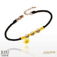 吉富珠寶銀樓-真愛密碼新款【招財元寶鈦晶 - 編織金手鍊】→※下標前請先詢問當日優惠價格※