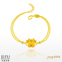 吉富珠寶銀樓-真愛密碼新款【大甲媽 虎爺小神衣平安符 - 黃金手鍊】→※下標前請先詢問當日價格※