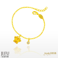 吉富珠寶銀樓-真愛密碼新款【大甲媽 虎爺小神衣平安符（垂吊） - 黃金手鍊】→※下標前請先詢問當日優惠價格※