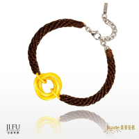 吉富珠寶銀樓-真愛密碼【三生三世 - 男／黃金編織手鍊】→※下標前請先詢問當日價格※