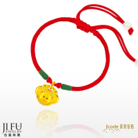 吉富珠寶銀樓-真愛密碼新款【平安鎖小牛 - 中國繩金手鍊】→※下標前請先詢問當日價格※