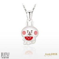 真愛密碼新款【卡娜赫拉的小動物 西瓜粉紅兔兔 - 純銀墜子 + 白鋼項鍊】→※下標前請先詢問當日價格※