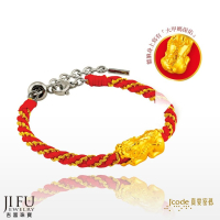 吉富珠寶銀樓-真愛密碼新款【大甲媽 貔貅-女／編織金手鍊】→※下標前請先詢問當日優惠價格※