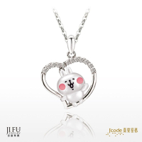 真愛密碼X卡娜赫拉的小動物【甜心粉紅兔兔-純銀墜子+白鋼項鍊】※下標前請先詢問當日價格※