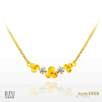 吉富珠寶銀樓-真愛密碼新款【微笑綻放 - 黃金項鍊】→※下標前請先詢問當日價格※