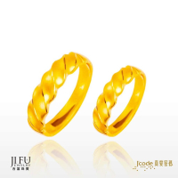 吉富珠寶銀樓-真愛密碼新款黃金戒指【纏綿 - 男／女黃金戒指】→●下標前請先詢問當日價格●
