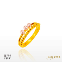 吉富珠寶銀樓-真愛密碼新款戒指【珍意 - 水晶珍珠黃金戒指】→●下標前請先詢問當日價格●