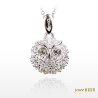 吉富珠寶銀樓-真愛密碼■純銀墬子■【守護愛情-女 / 純銀墜子＋白鋼項鍊】