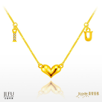 吉富珠寶銀樓-真愛密碼新款【我愛你- 黃金項鍊】→※下標前請先詢問當日優惠價格※