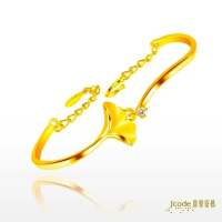 吉富珠寶銀樓-真愛密碼新款【銀來杏福 - 黃金手環】→※下標前請先詢問當日價格※