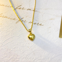 純金9999心型墜鍊 - 永恆愛戀的奢華象徵