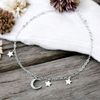 韓國時尚月亮星星手鍊