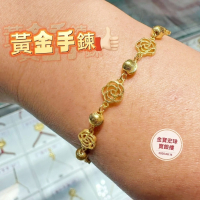 編號17000002有錢花黃金手鍊：奢華魅力