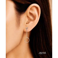 編號8200-00004 鉑金圈圈垂吊耳環