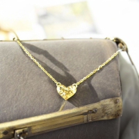 奢華黃金心形項鍊，傳遞愛意與優雅氣質