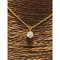 黃金簡約鑽石項鍊，閃耀奢華優雅的永恆之選