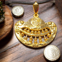 黃金如意元寶吊墜 - 招財進寶的吉祥飾品，帶來財富與幸福