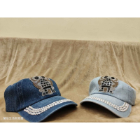 貼鑽貓頭鷹棒球帽