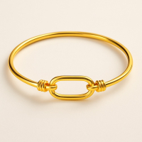 低調奢華黃金簡約手環：時尚潮流的高品質必備選擇
