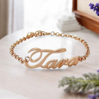 獨一無二的客製化名字手鍊－Tara 玫瑰金，為您增添個性魅力，完美呈現獨特風采的理想禮物！