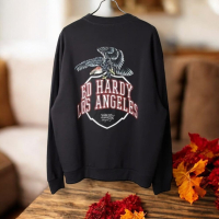 Ed Hardy 老鷹圖案長袖衛衣 - 秋冬必備的時尚與舒適選擇