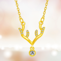 一鹿鑽 - 鑲嵌黃金的小套鍊，讓愛恆久流傳